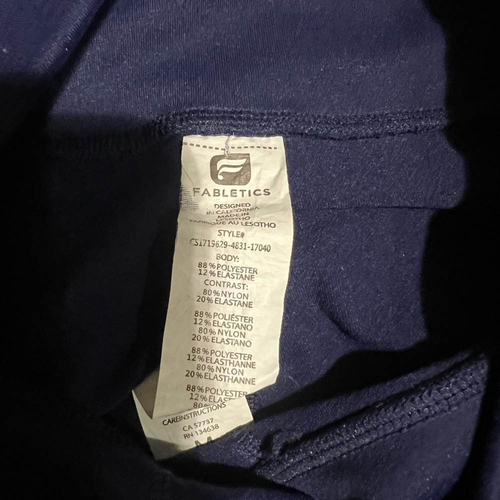 Fabletics Powerhold Navy Compression Athletic Run… - image 4